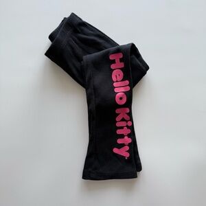 Hello Kitty Black Leggings 5/6 girls